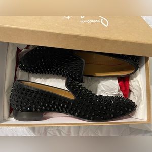 spike mens christian louboutin flats